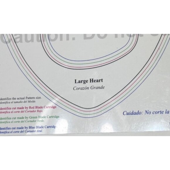 Creative Memories Tools Sizing Template Large Heart Replacement - Picture 3 of 3
